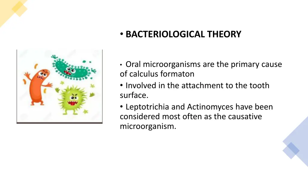 bacteriological theory