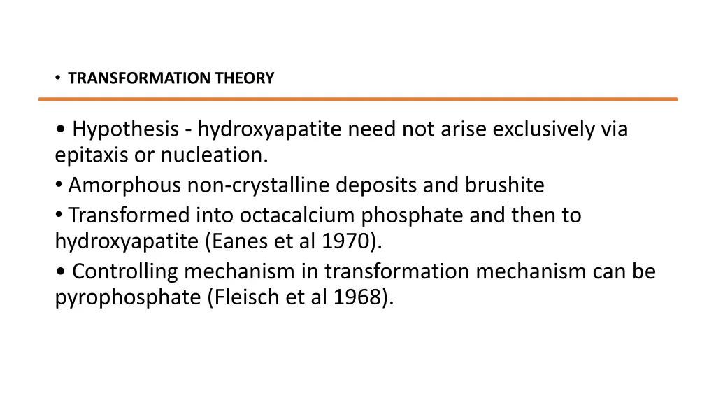 transformation theory