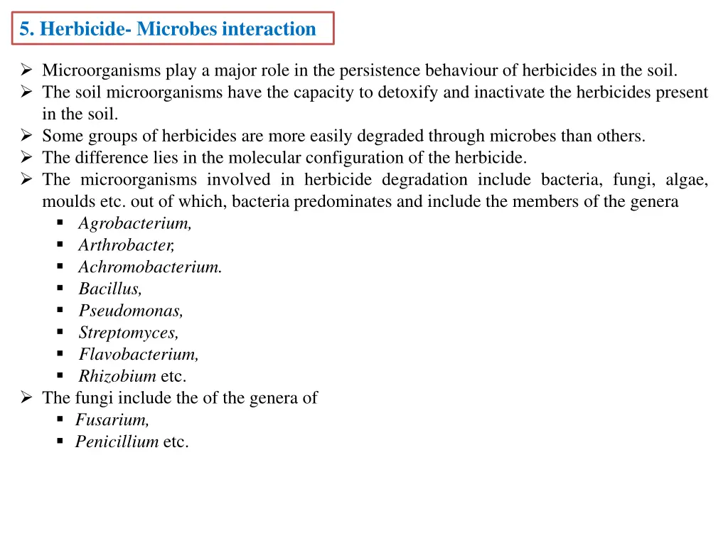 5 herbicide microbes interaction