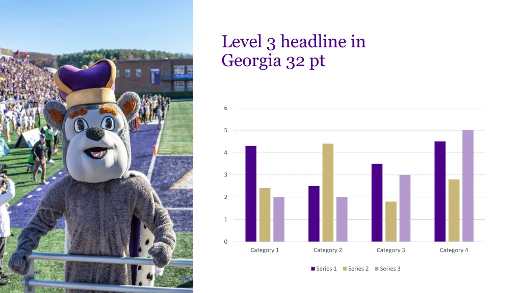 level 3 headline in georgia 32 pt 5