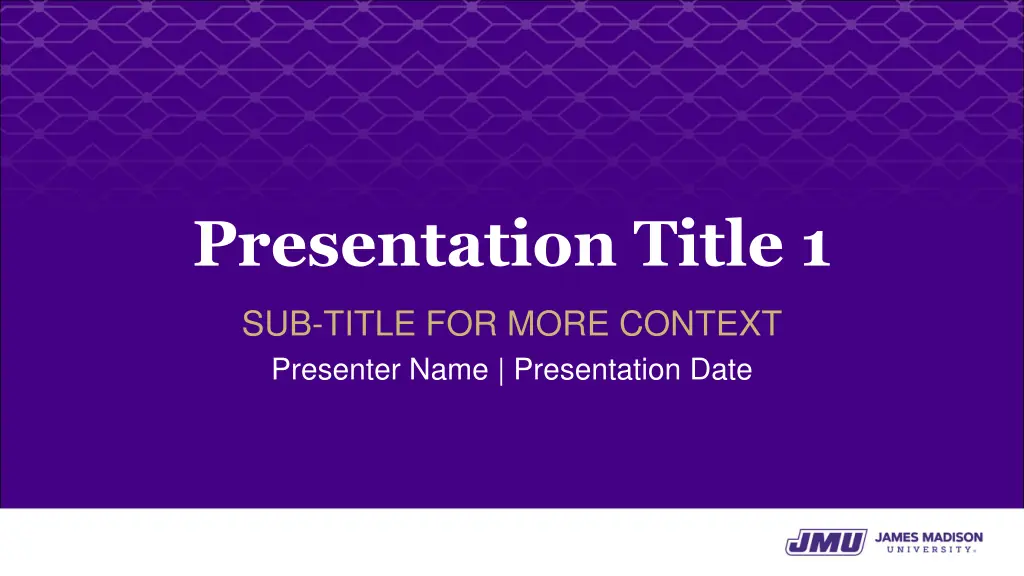 presentation title 1