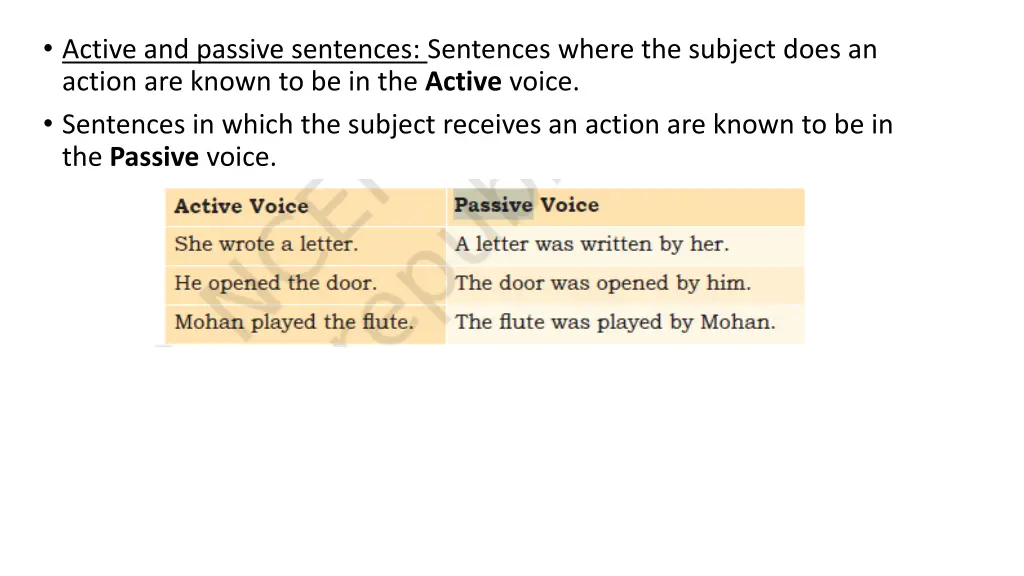 active and passive sentences sentences where