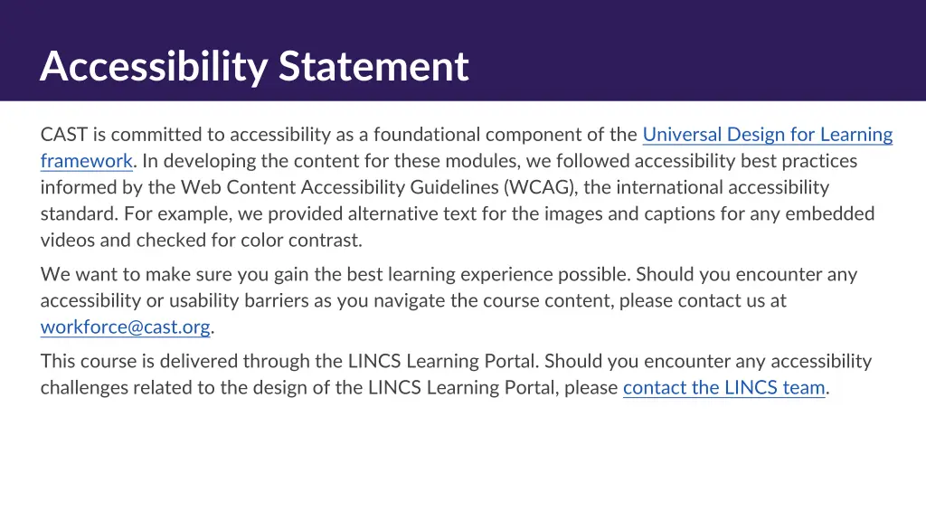 accessibility statement