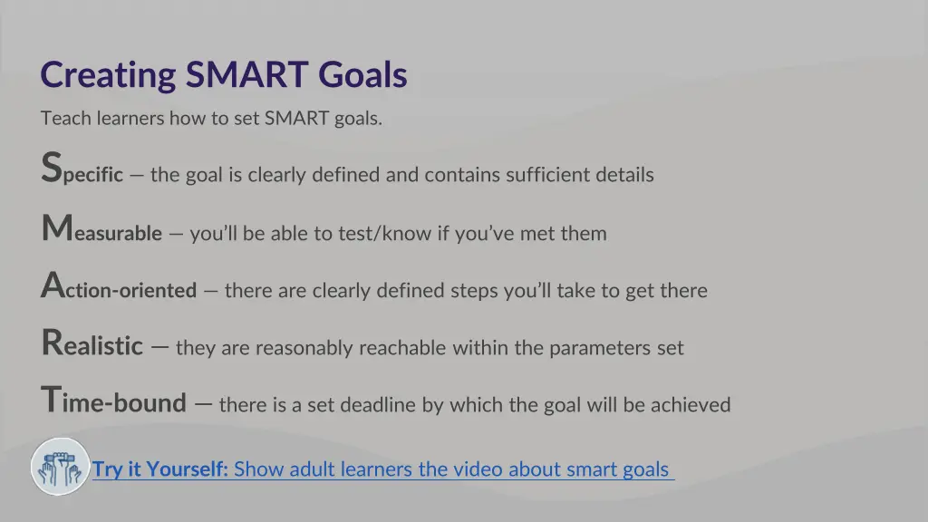 creating smart goals