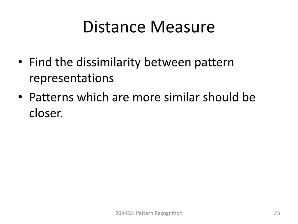 distance measure