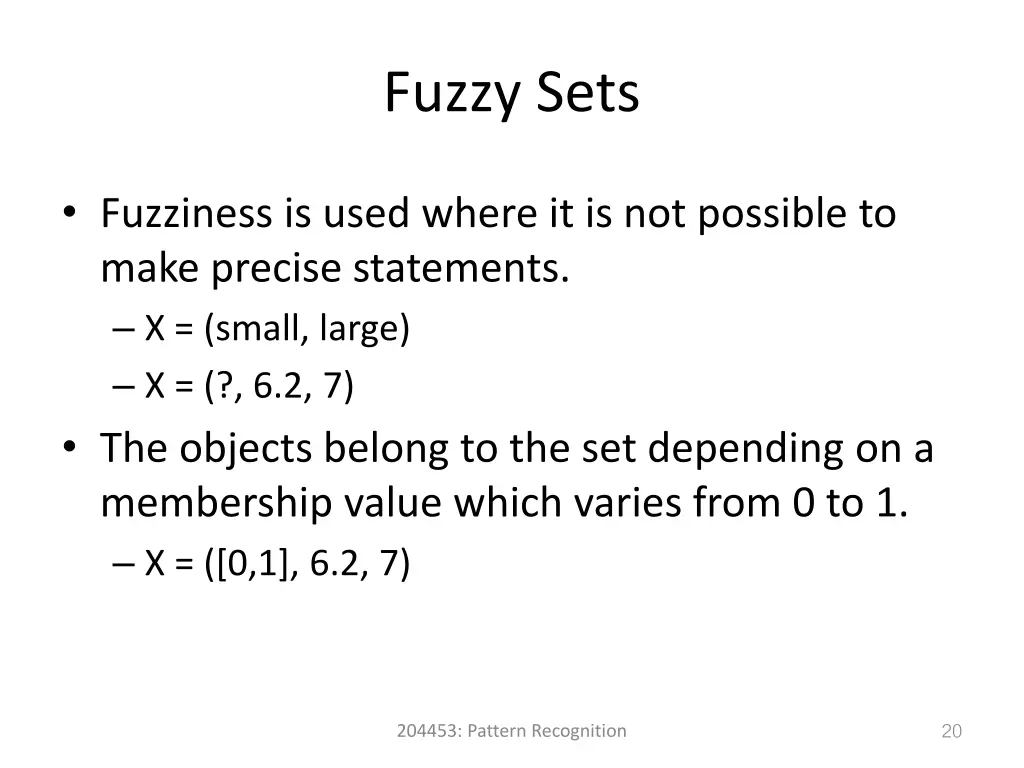 fuzzy sets