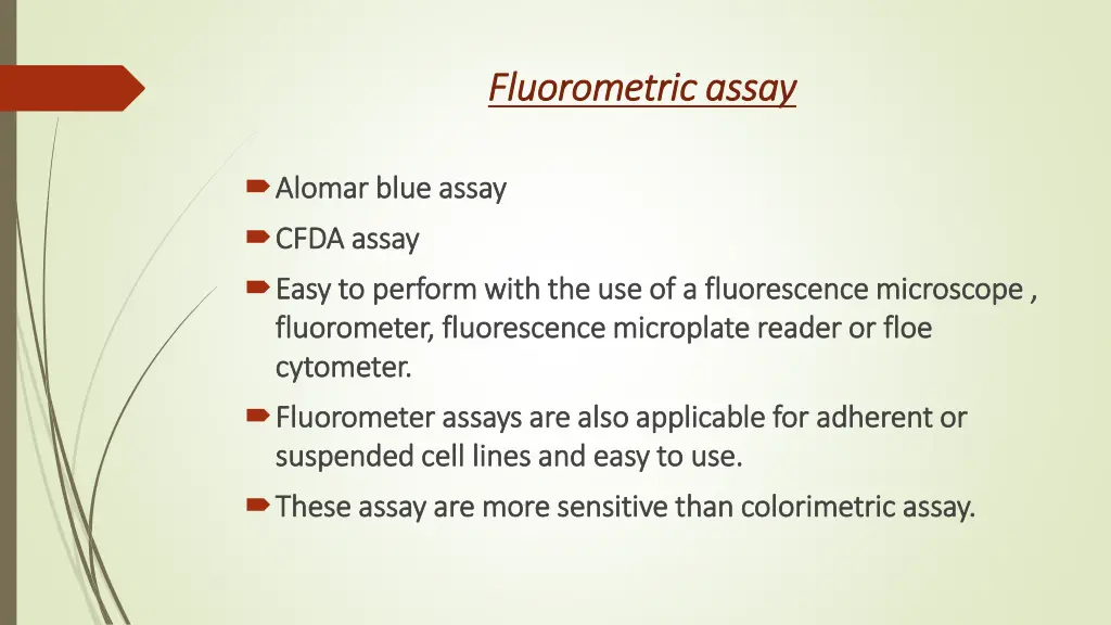 fluorometric assay fluorometric assay