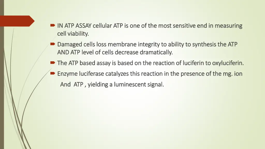 in atp assay cellular atp is one of the most