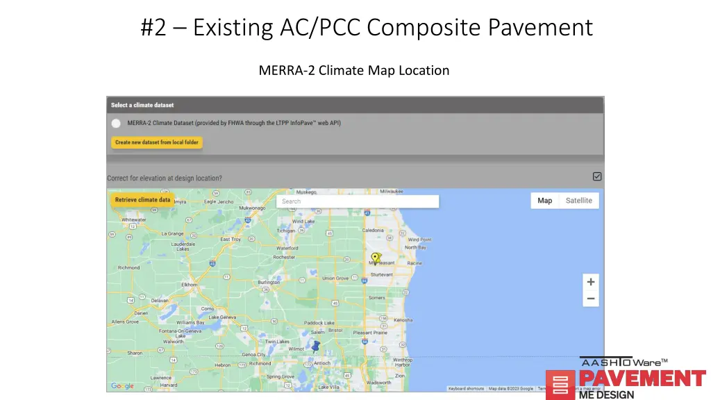 2 existing ac pcc composite pavement