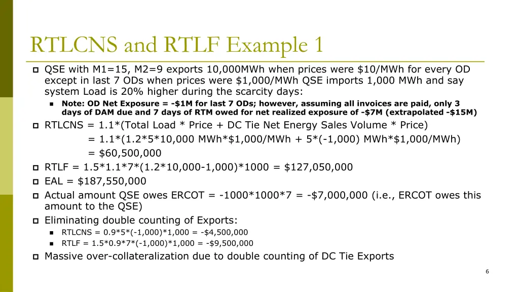 rtlcns and rtlf example 1