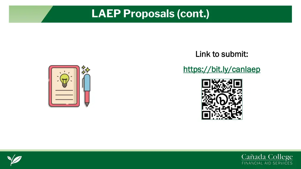 laep proposals cont