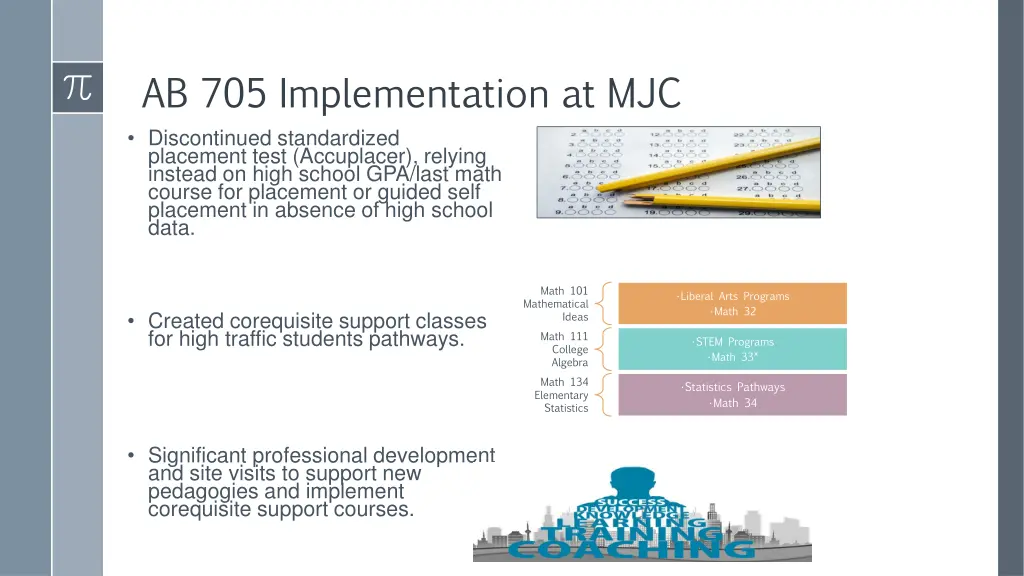 ab 705 implementation at mjc discontinued