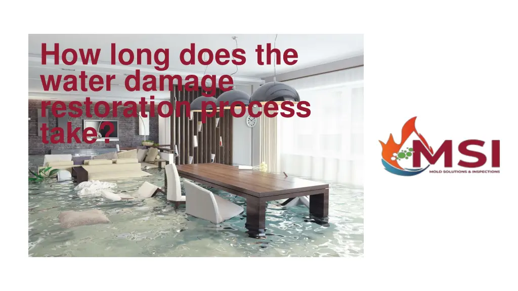 how long does the water damage restoration