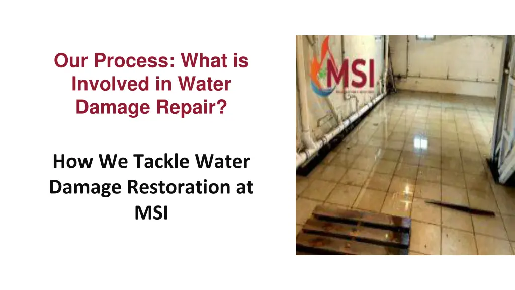 our process what is involved in water damage