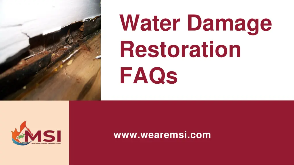 water damage restoration faqs