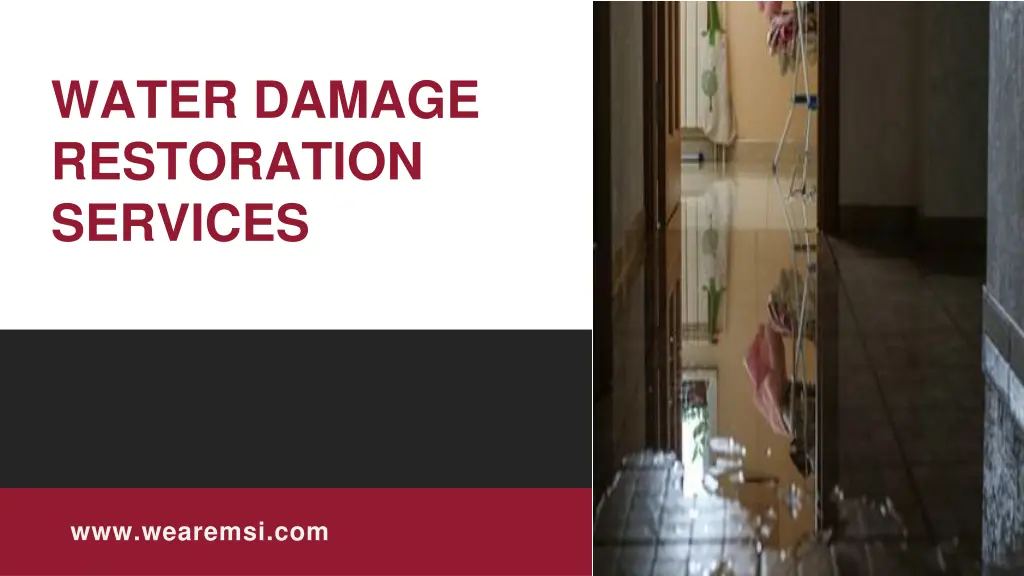 water damage restoration services