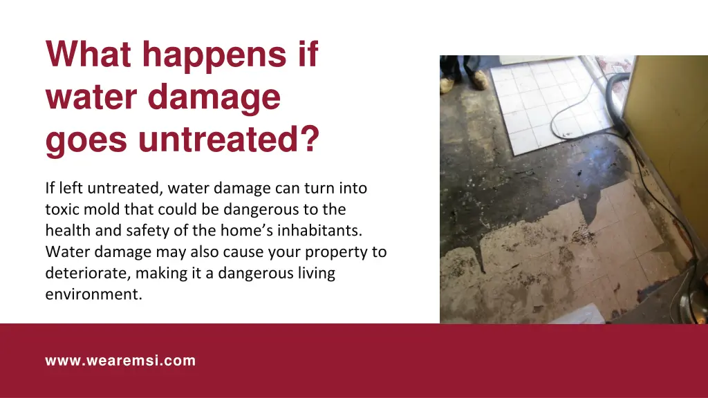 what happens if water damage goes untreated