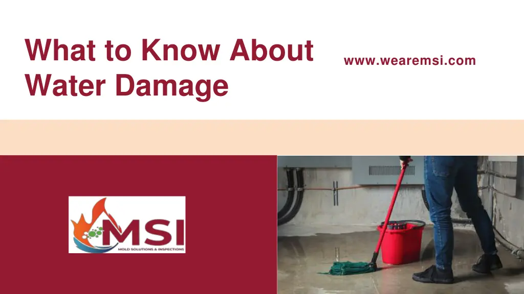 what to know about water damage