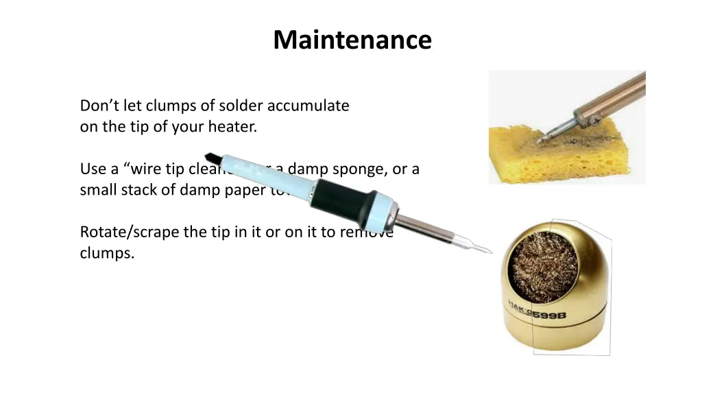 maintenance