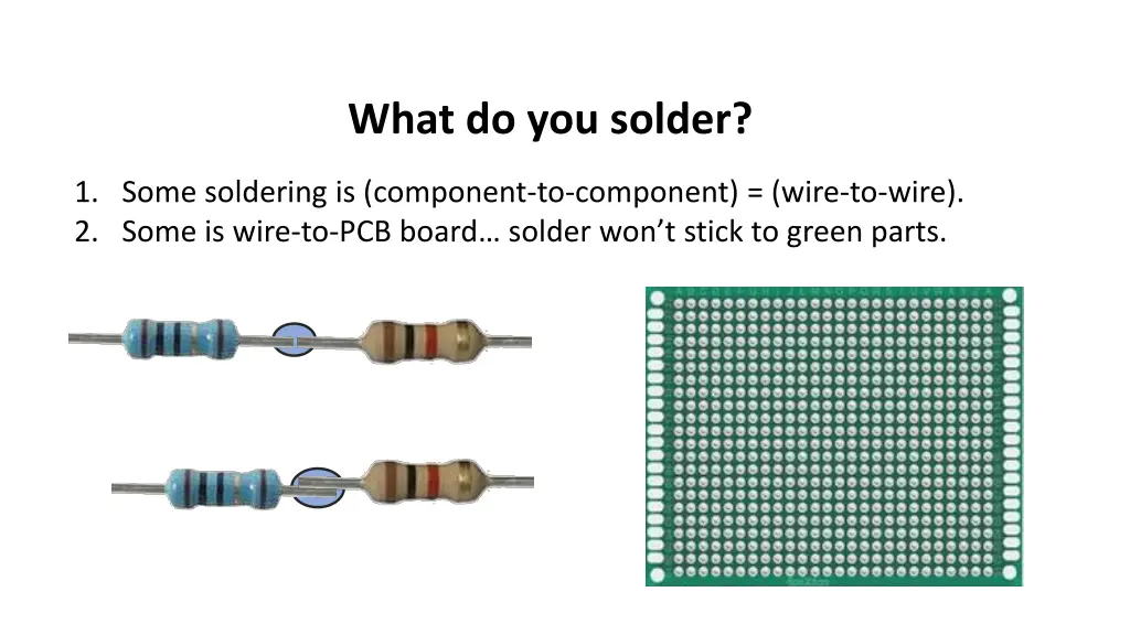 what do you solder