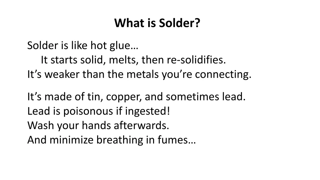 what is solder