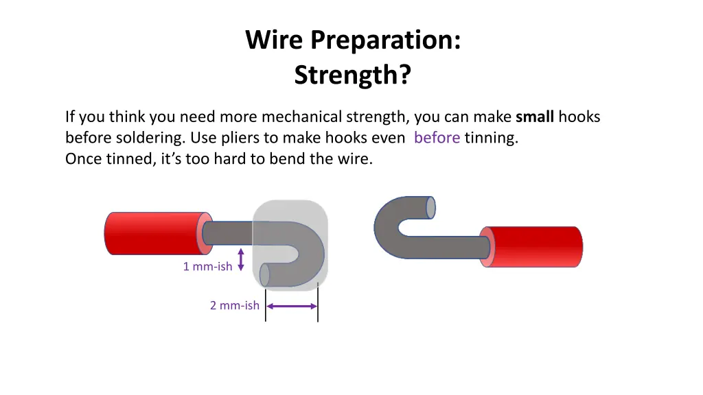 wire preparation strength