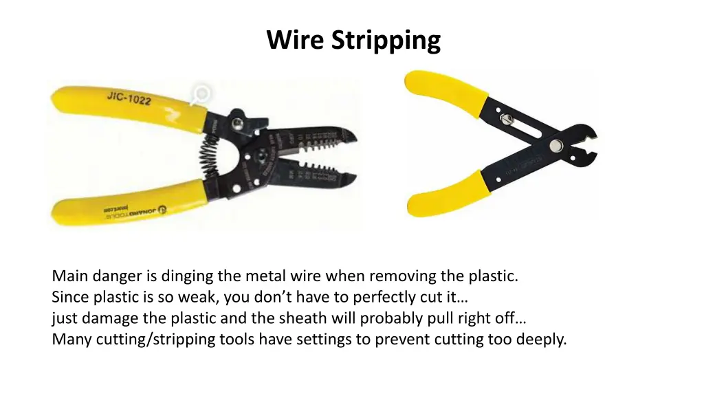 wire stripping