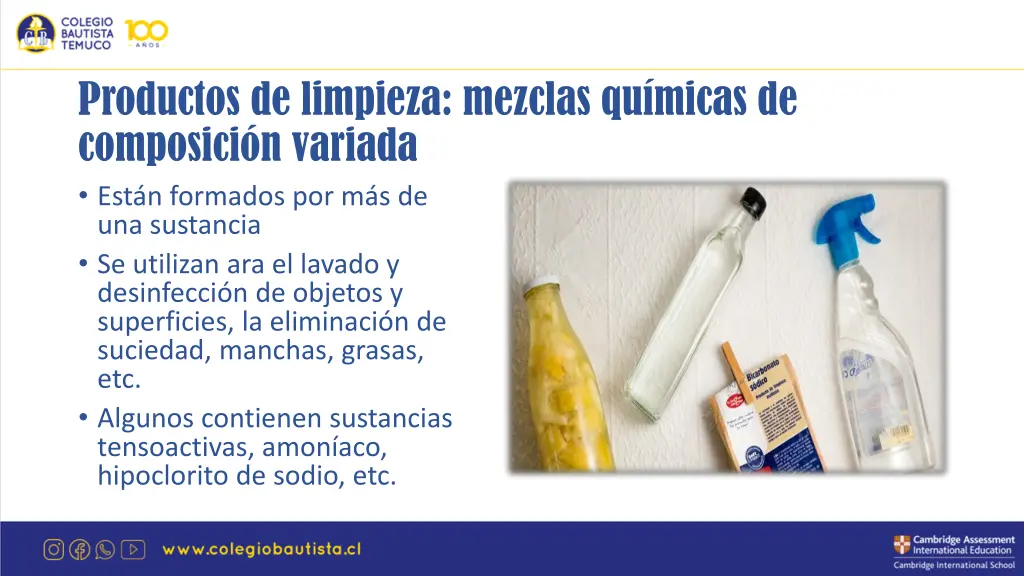 productos de limpieza mezclas qu micas