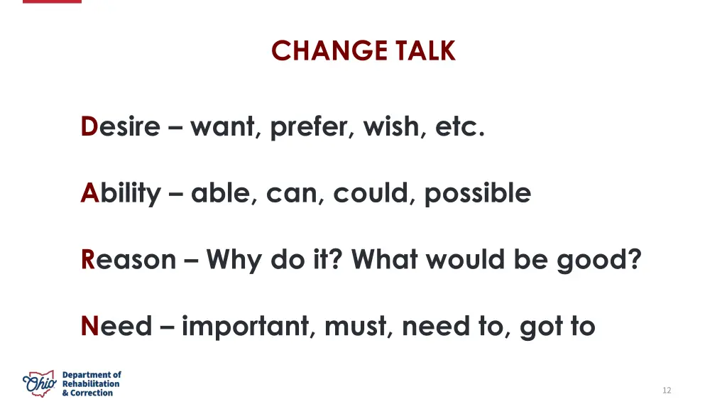 change talk 1