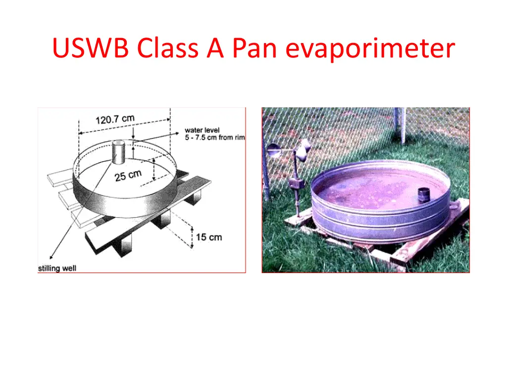 uswb class a pan evaporimeter