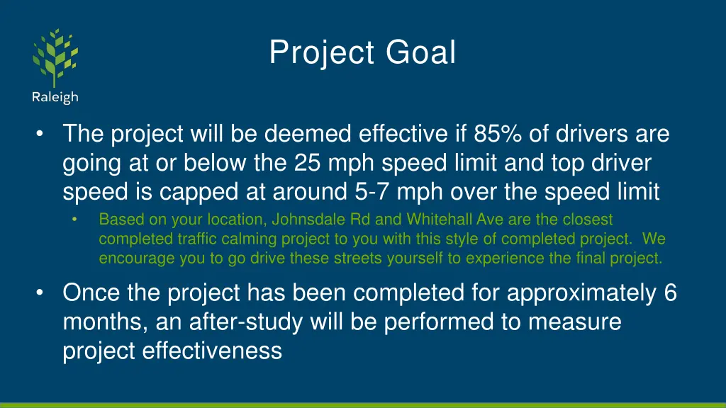 project goal