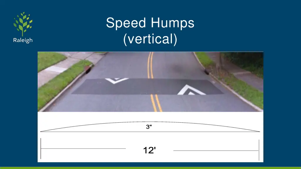 speed humps vertical