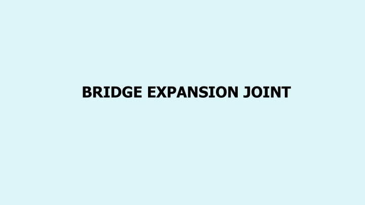 bridge expansion joint