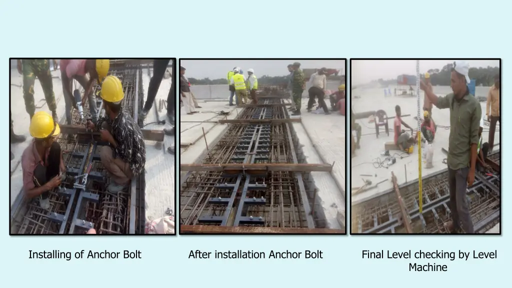 installing of anchor bolt