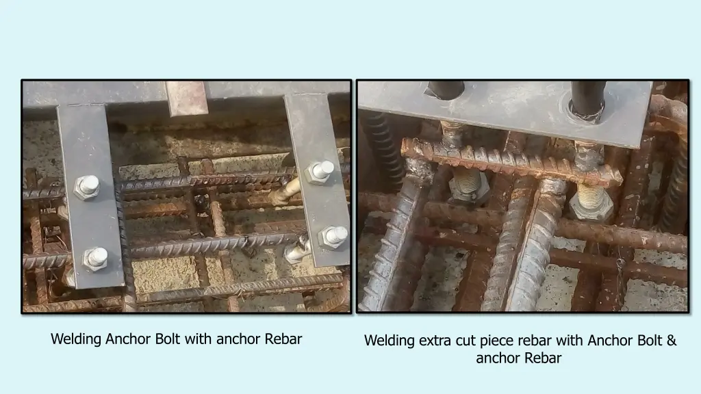 welding anchor bolt with anchor rebar