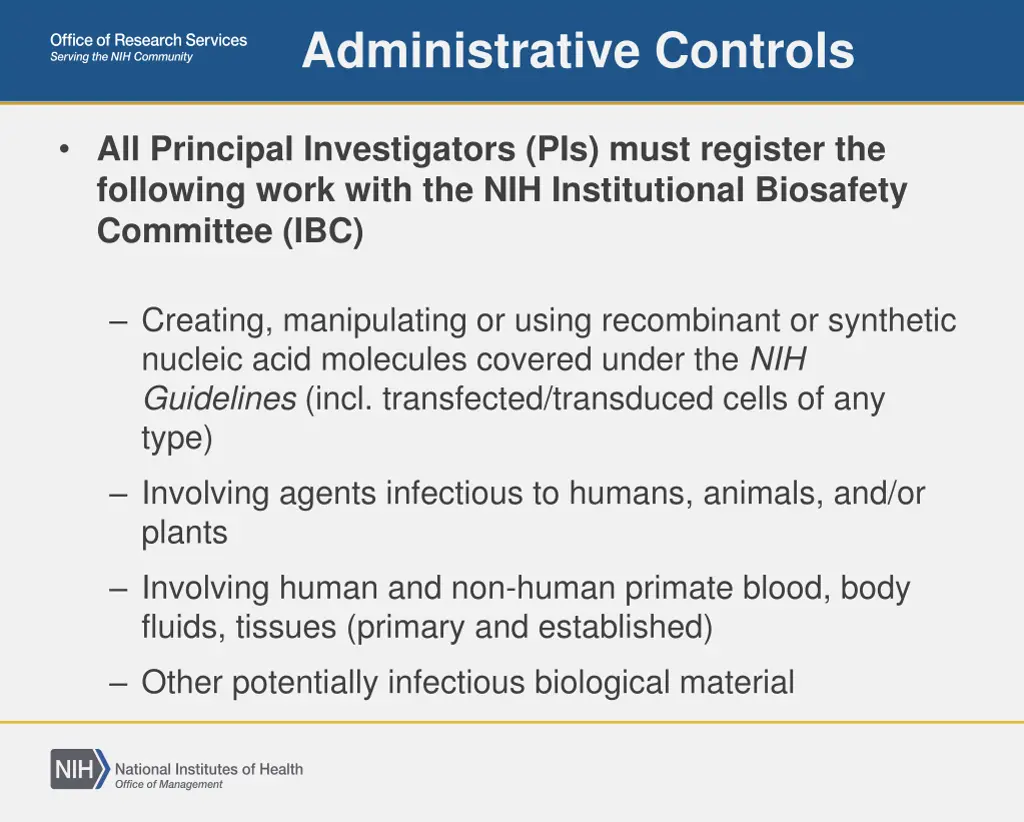 administrative controls 1