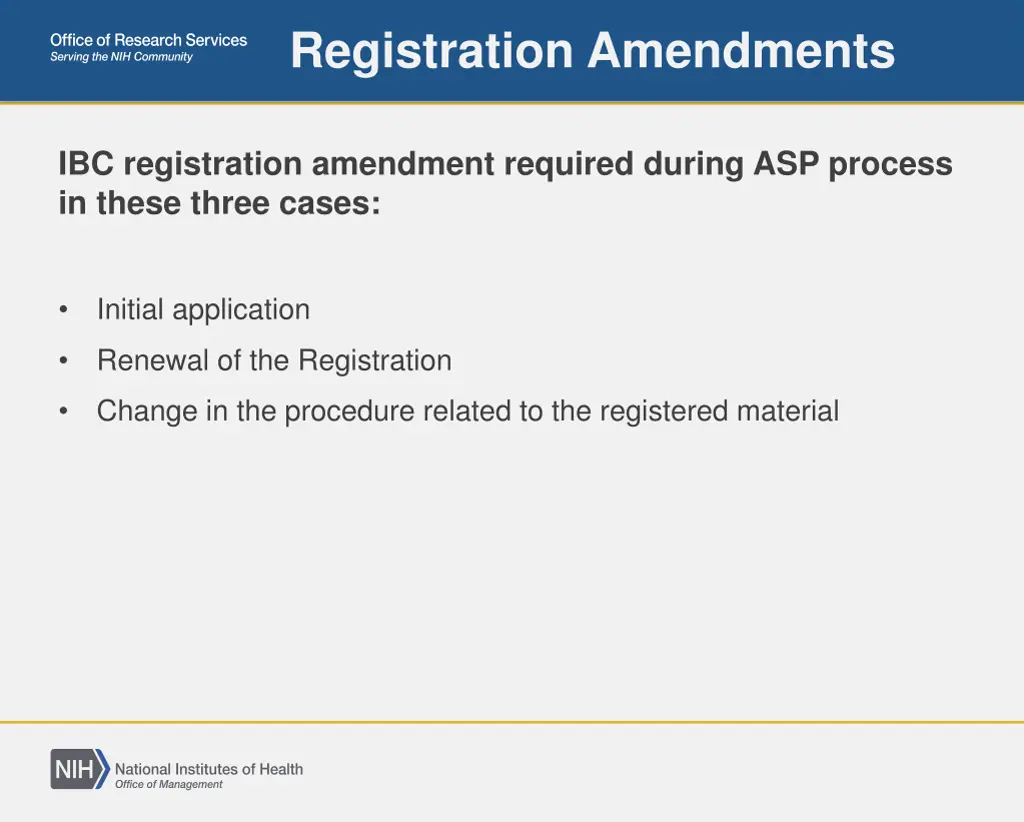 registration amendments