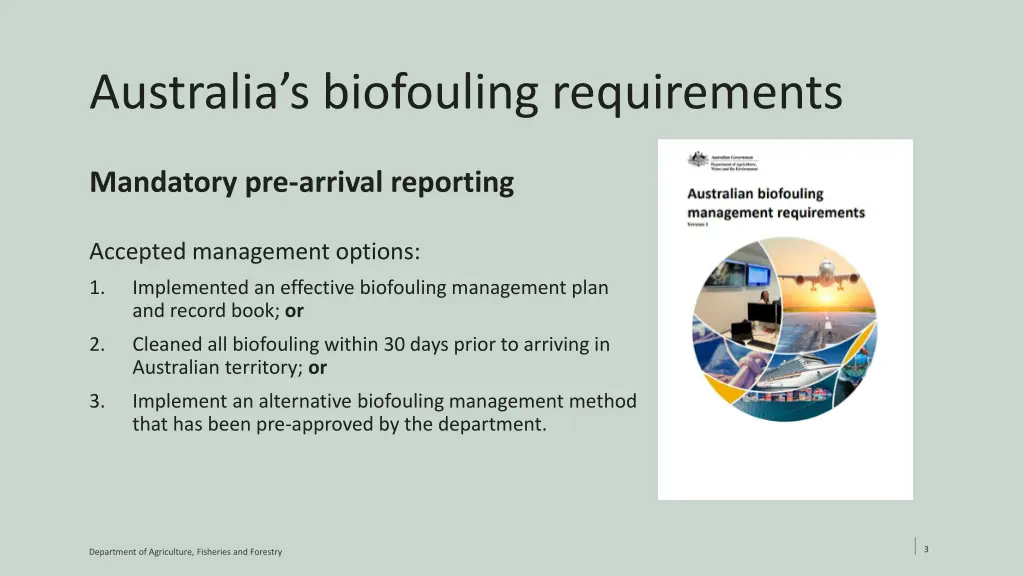 australia s biofouling requirements 1