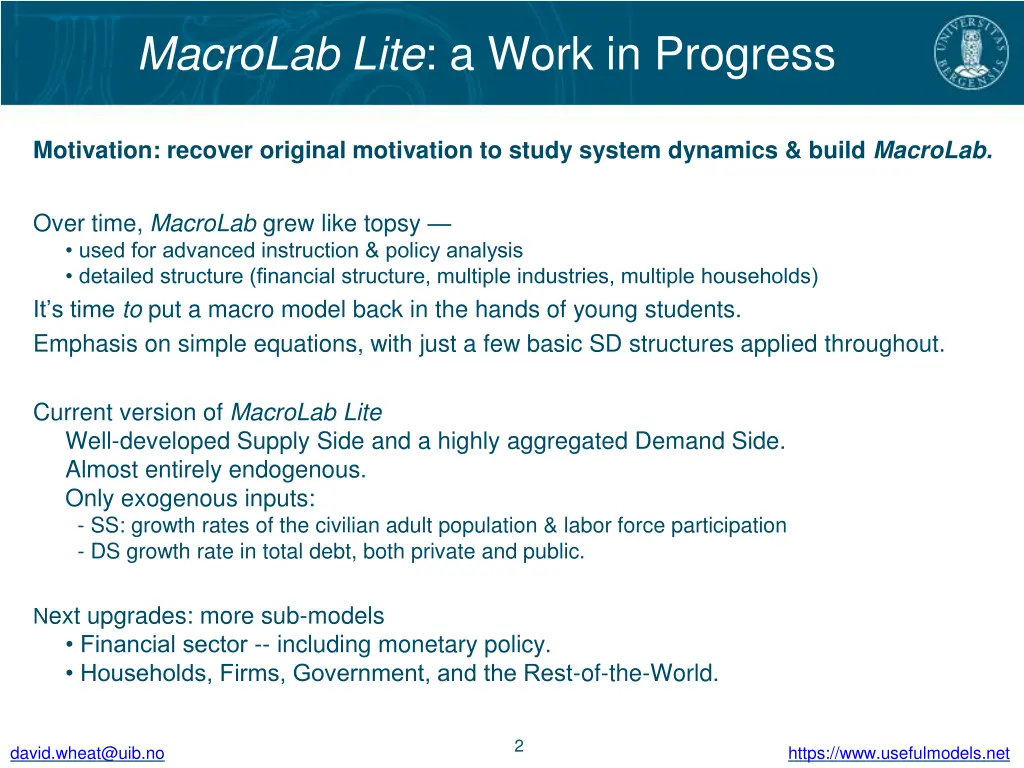 macrolab lite a work in progress