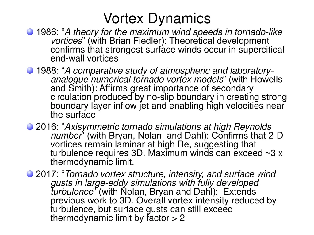 vortex dynamics 2