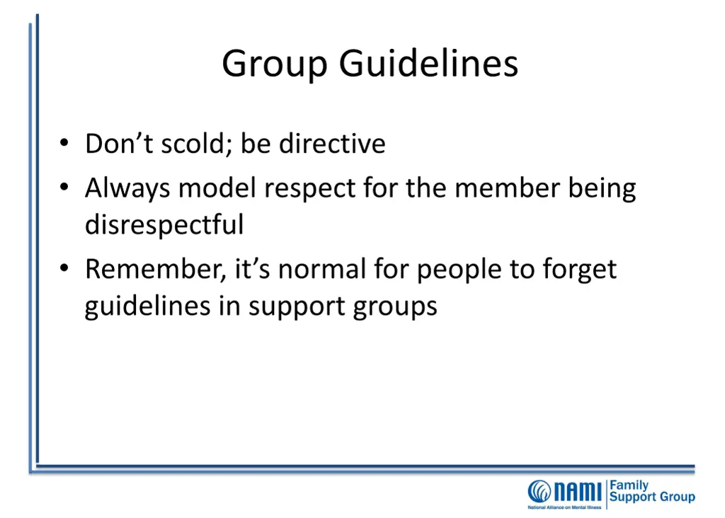 group guidelines 1