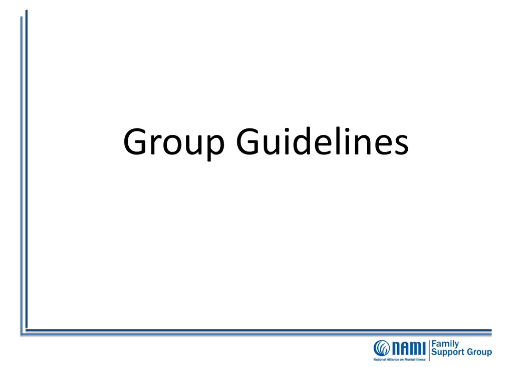 group guidelines