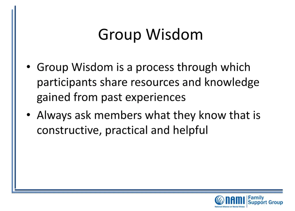 group wisdom