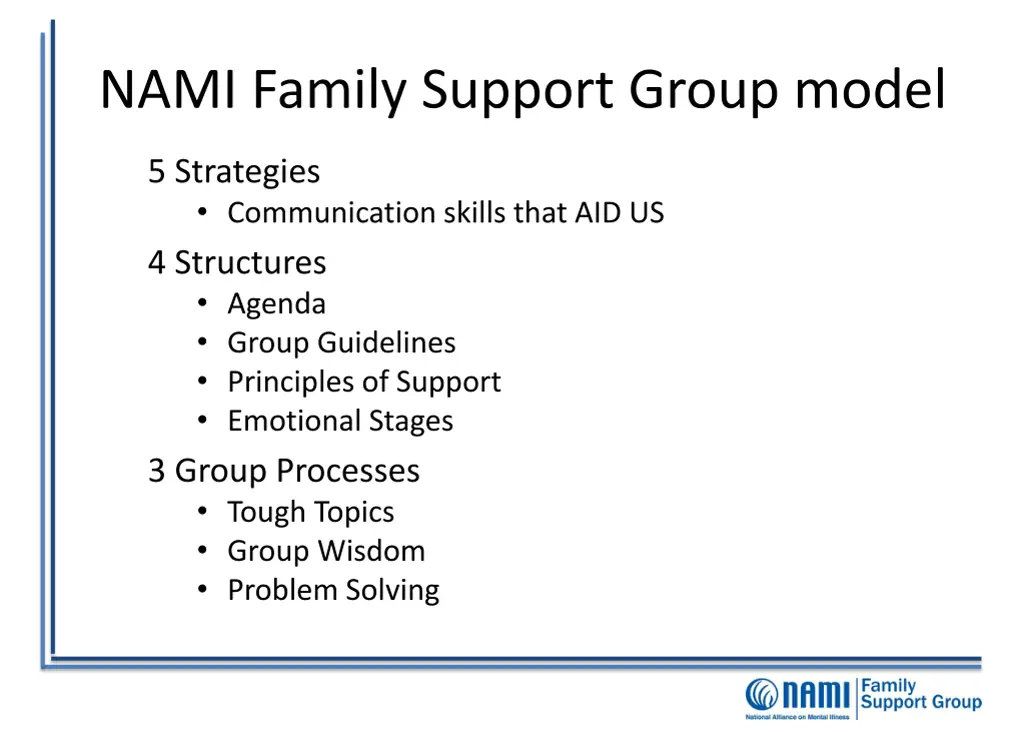 nami family support group model