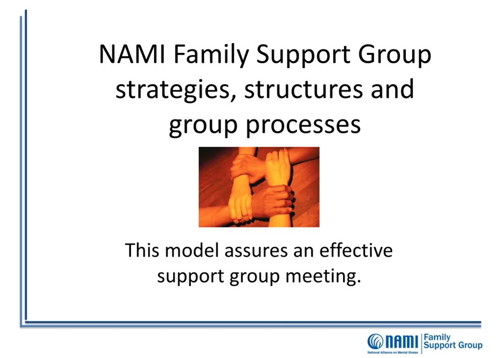 nami family support group strategies structures
