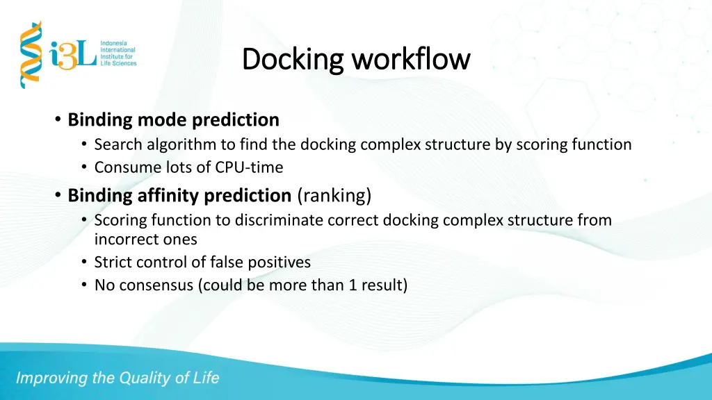 docking workflow docking workflow