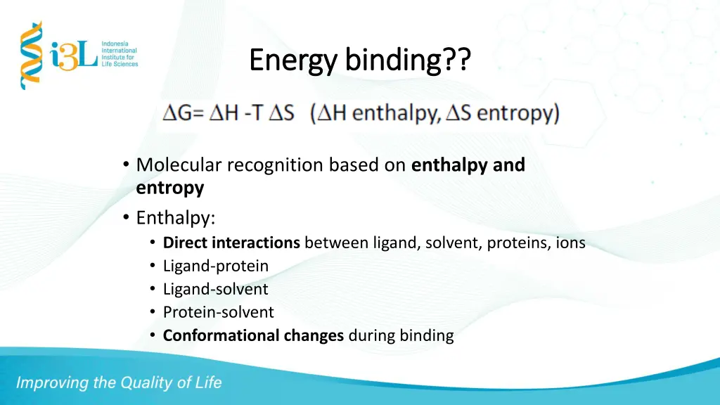 energy binding energy binding