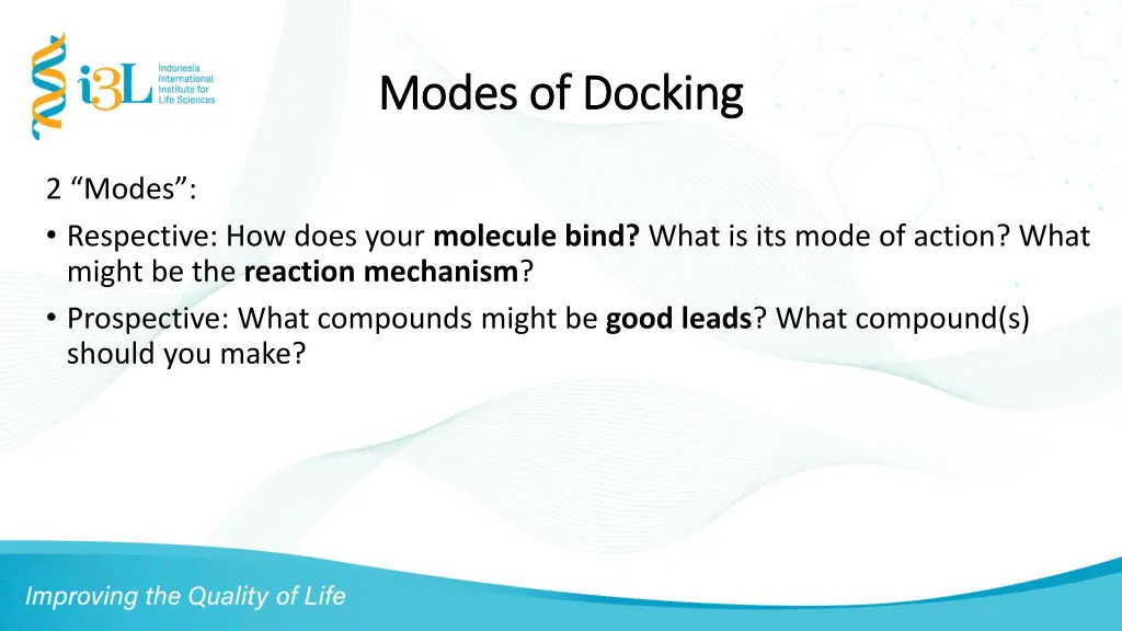modes of docking modes of docking