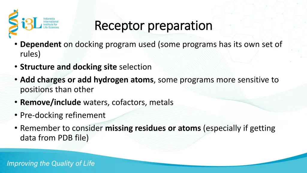 receptor preparation receptor preparation