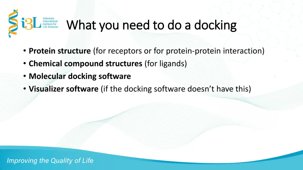 what you need to do a docking what you need